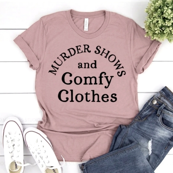 Country Closet Tops - Murder Shows And Comfy Clothes Top